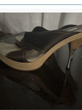 Prada | Shoes | Prada Leopard Pony Hair Pointed Toe Mules Size 39